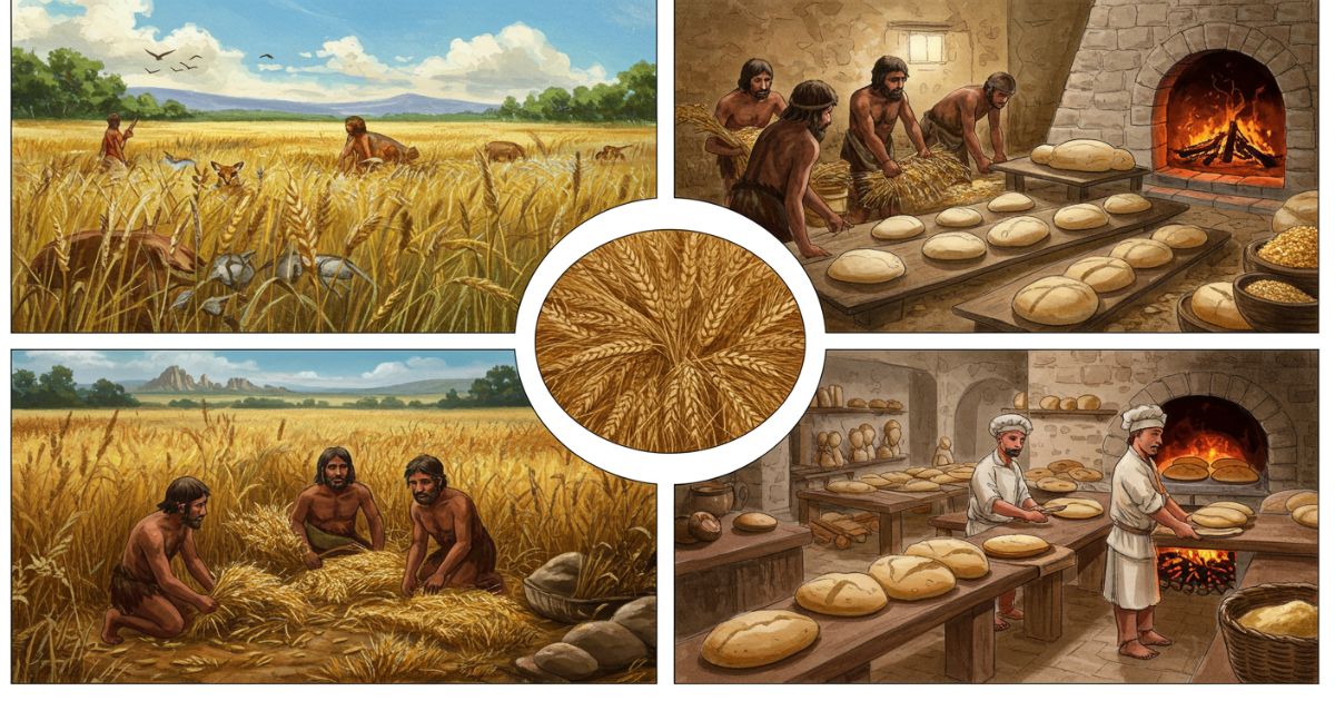 Ancient grains from wild fields to staple bread